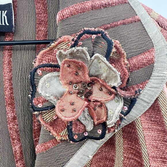 Yak Magik Vintage Open Jacket / Cardigan Beaded Sequin Artsy Size Medium - Picture 7 of 13